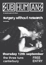 Surgery Without Research - The Three Tuns, Canterbury, Kent 12.9.13